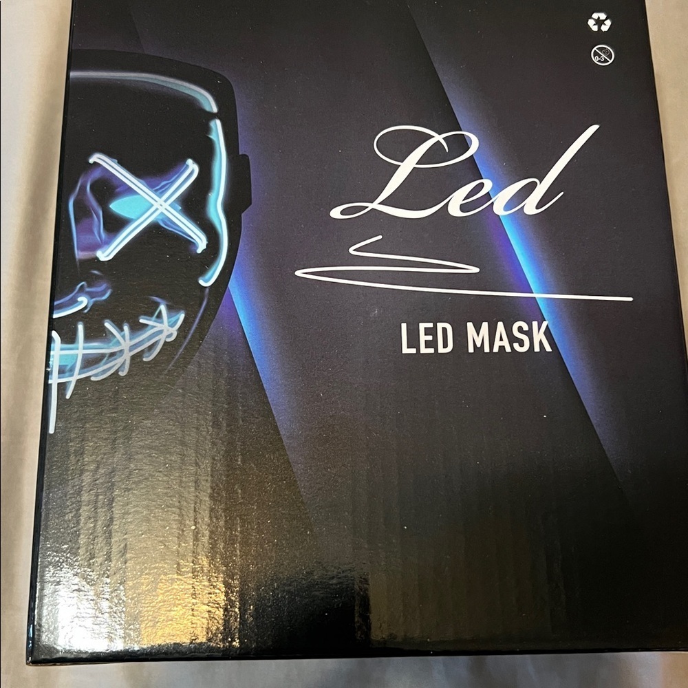 White LED Light Up Mask